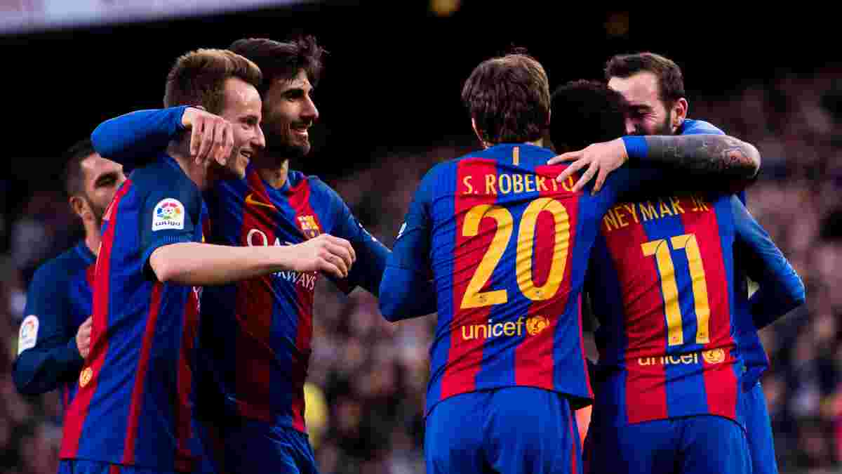 "Барселона" и "Монако" стали первыми командами, которые забили 100 голов в сезоне 2016/17