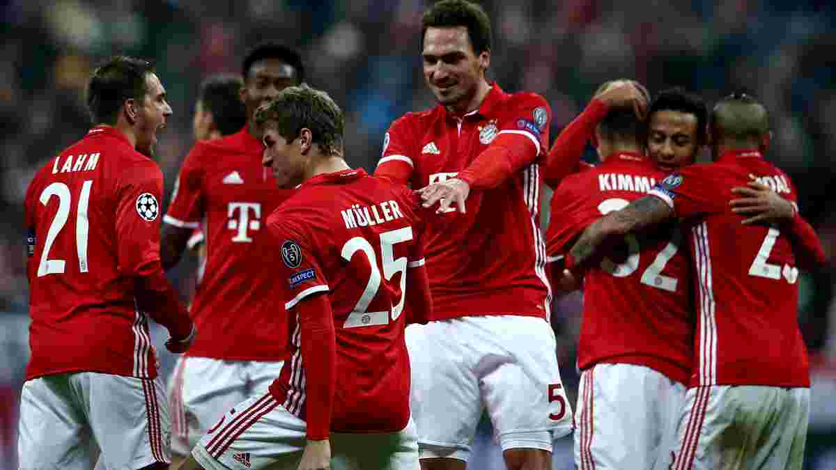 "Бавария" продолжила рекордную серию домашних побед в Лиге чемпионов