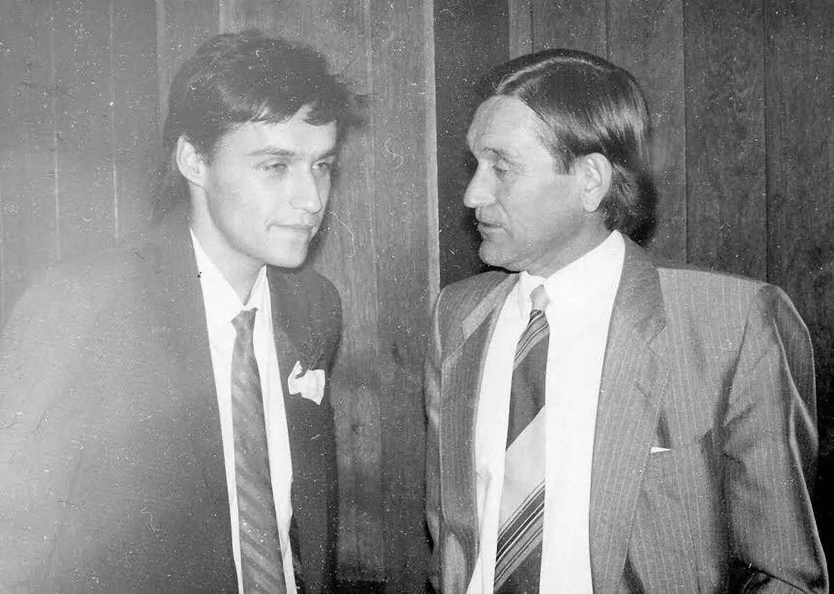 Андрій Шулятицький (ліворуч) із батьком Тарасом