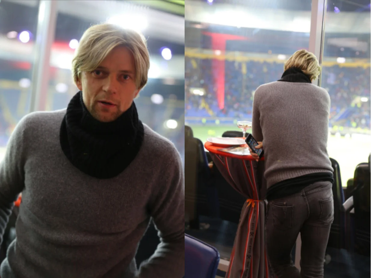 Анатолий Тимощук в Харькове на матче "Шахтера" / фото М. Васильков