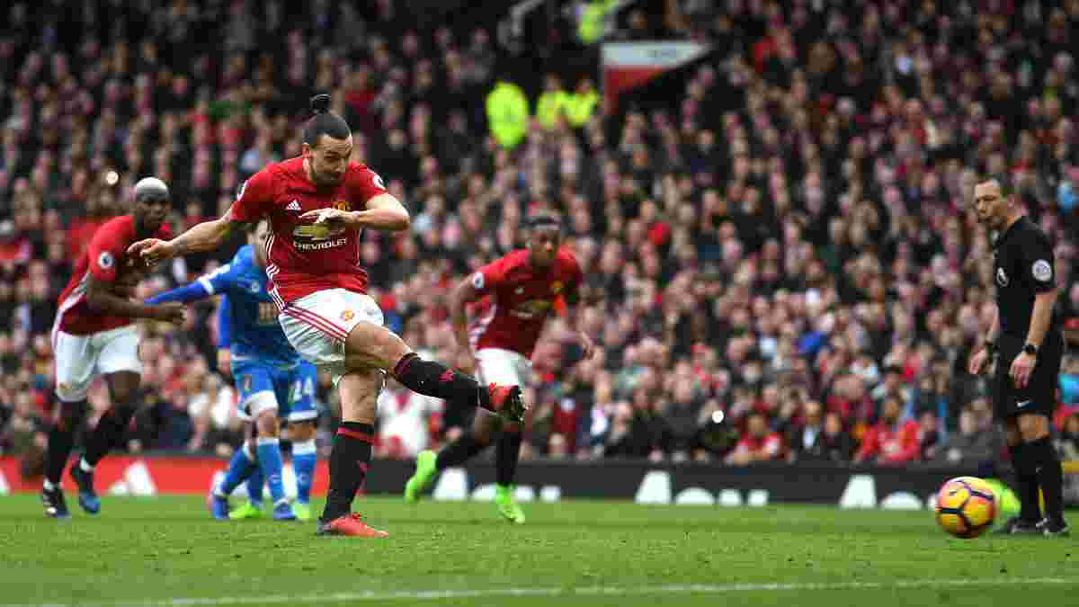 Ибрагимович не забил пенальти в ворота "Борнмута", после чего "Манчестер Юнайтед" не смог одержать важную победу