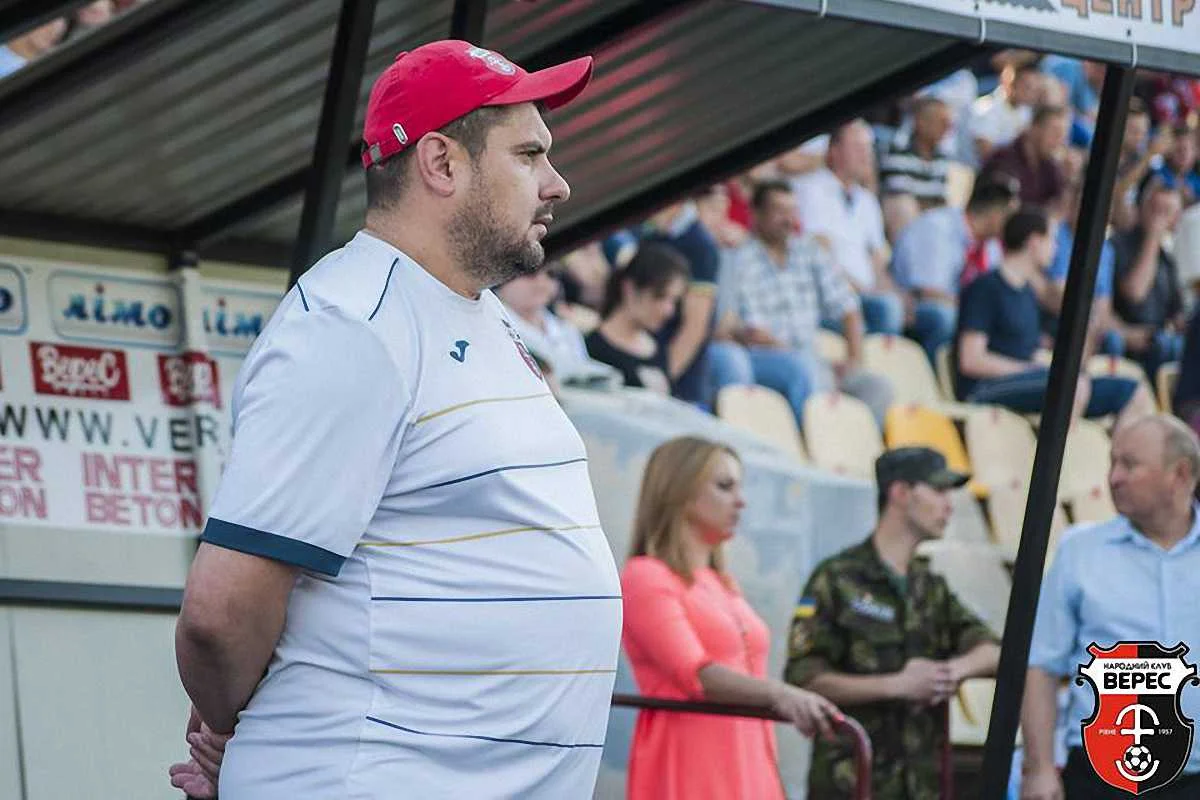 Наставник "Вереса" Владимир Мазяр / фото ФК Верес