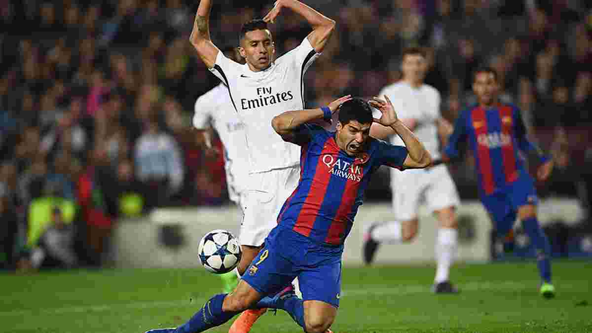 "Барселона" – ПСЖ: як Суарес заробив сумнівний пенальті