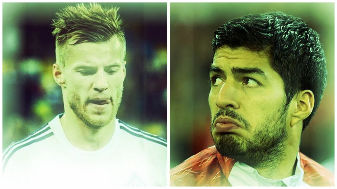 Андрій Ярмоленко і Луїс Суарес