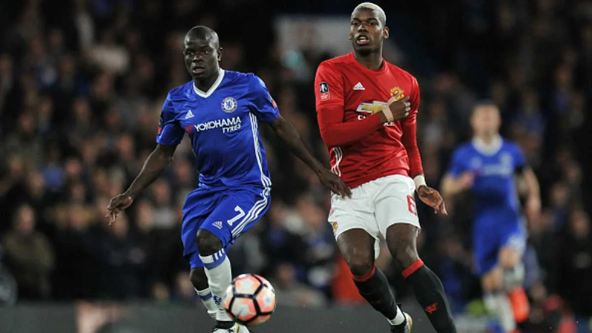 Н'Голо Канте против Поля Погба / Getty Images