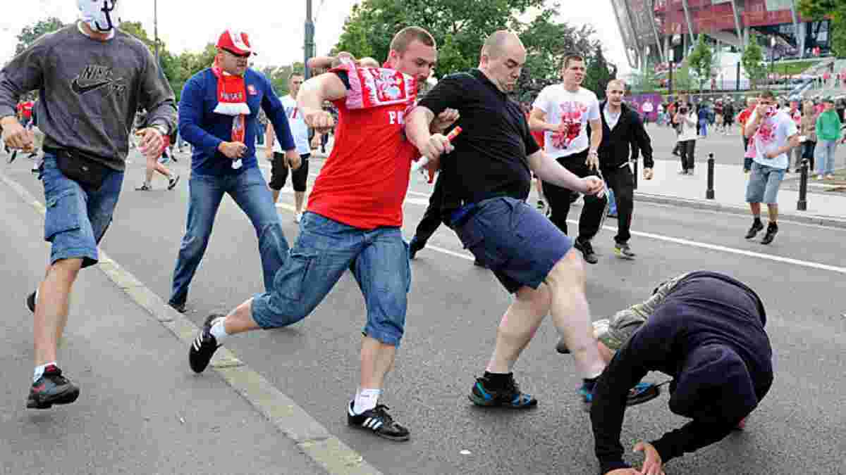 Польские фанаты осуждены на 1,5 года ограничения свободы за драку с россиянами на Евро-2012