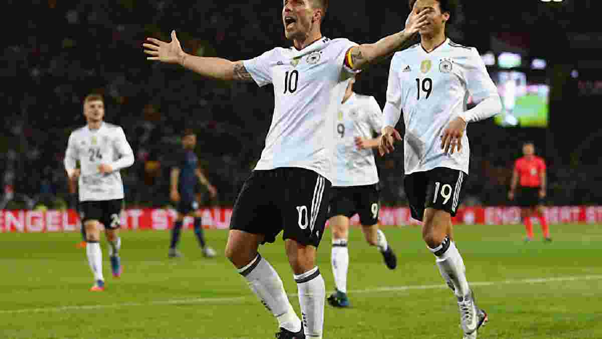 Германия победила Англию благодаря голу Подольски