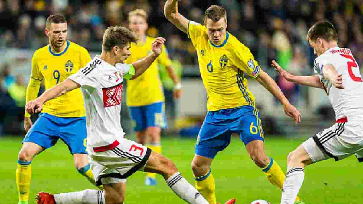 Швеція – Білорусь – 4:0. Відео голів та огляд матчу