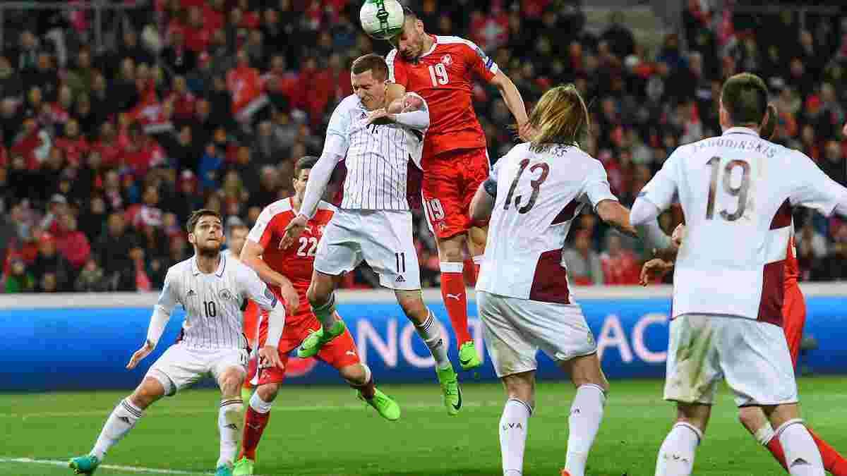 Швейцарія – Латвія – 1:0. Відео гола та огляд матчу