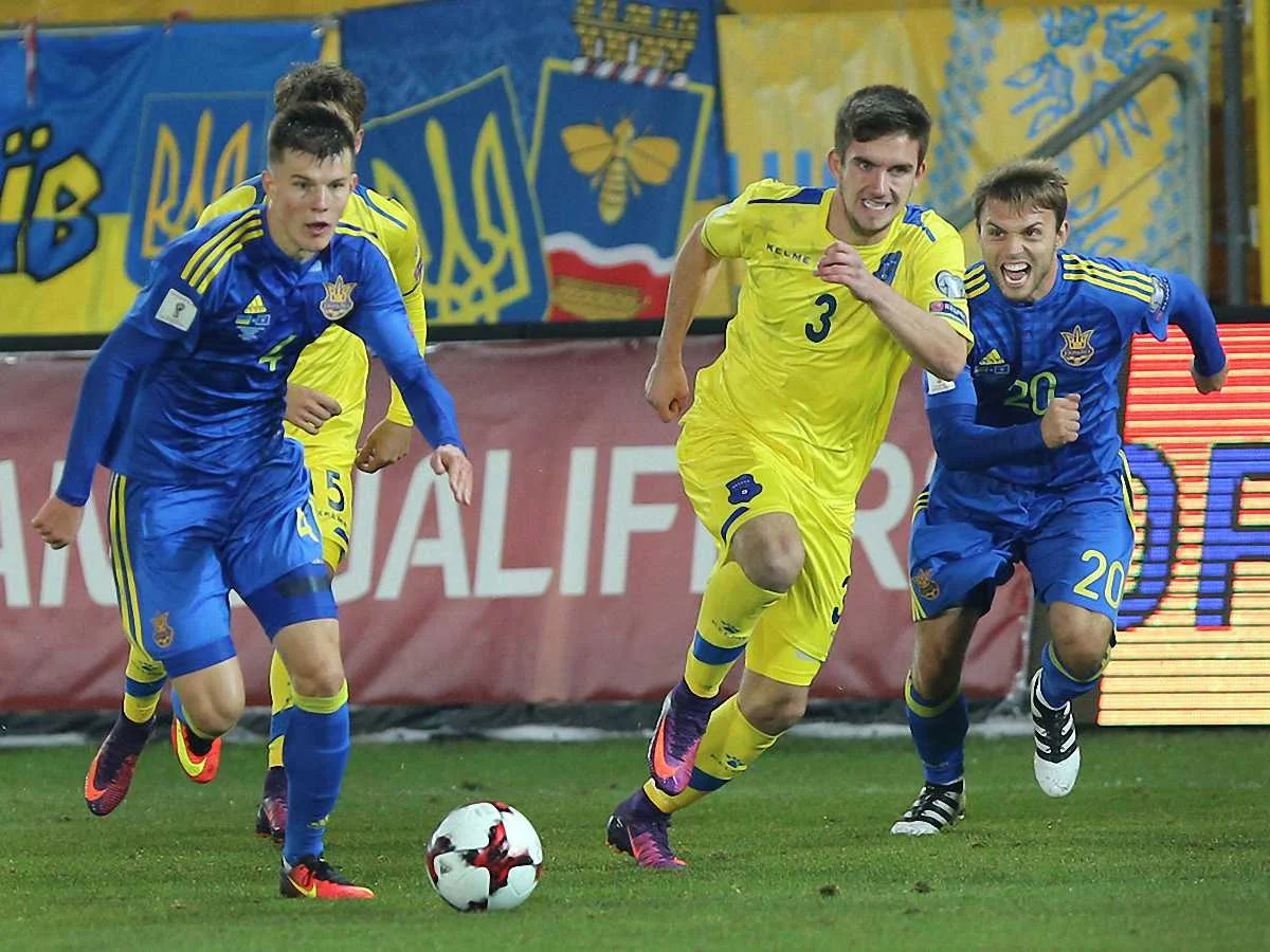 Соболь в матче с Косово / ФФУ