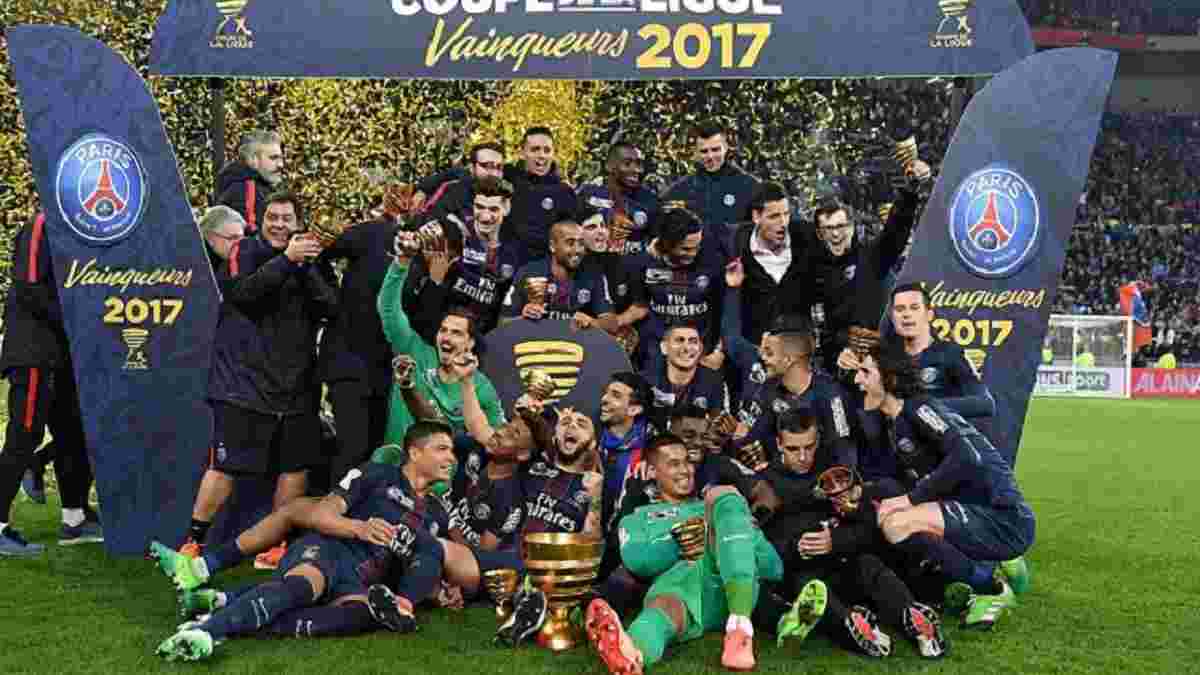 Як ПСЖ святкував перемогу над "Монако" у фіналі Кубка французької ліги 