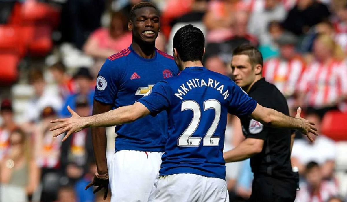 Погба вітає Мхітаряна / Getty Images