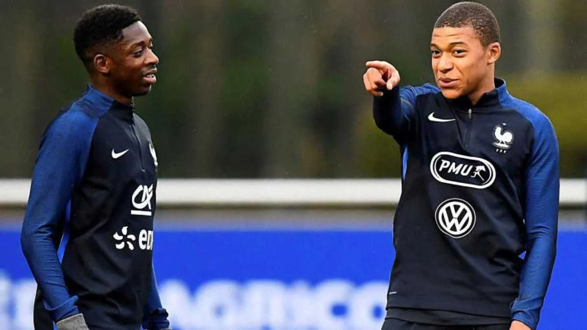 Усман Дембеле и Келин Мбаппе