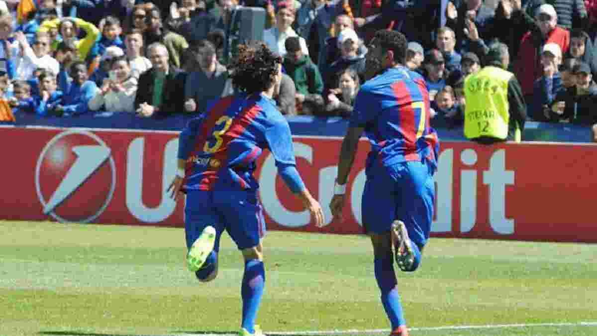 Нападающий "Барселоны" U-19 Мбула забил роскошный гол в ворота "Зальцбурга"