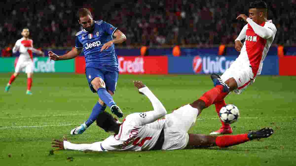 Игуаин забил в ворота "Монако" после классного паса пяткой от Дани Алвеса