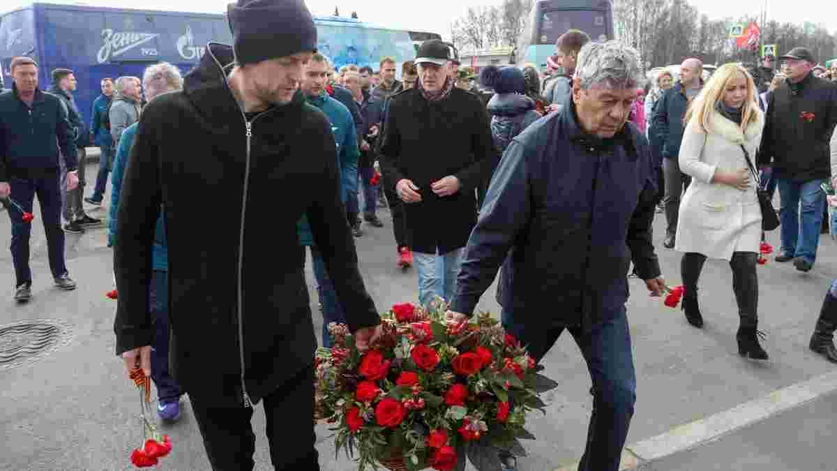 Тимощук с георгиевской лентой и Зенит почтили память жертв Второй мировой войны