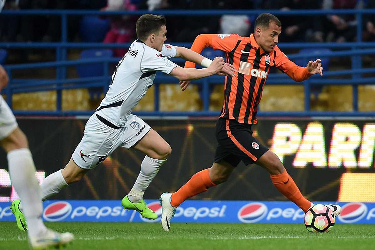 Черноморец – Шахтер – 0:3. Алан Патрик в атаке / фото из соцсетей