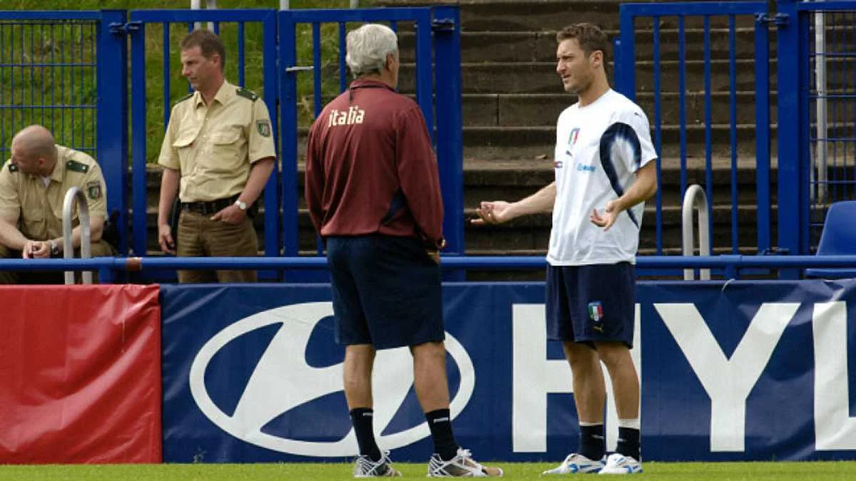 Марчелло Ліппі та Франческо Тотті / Getty Images