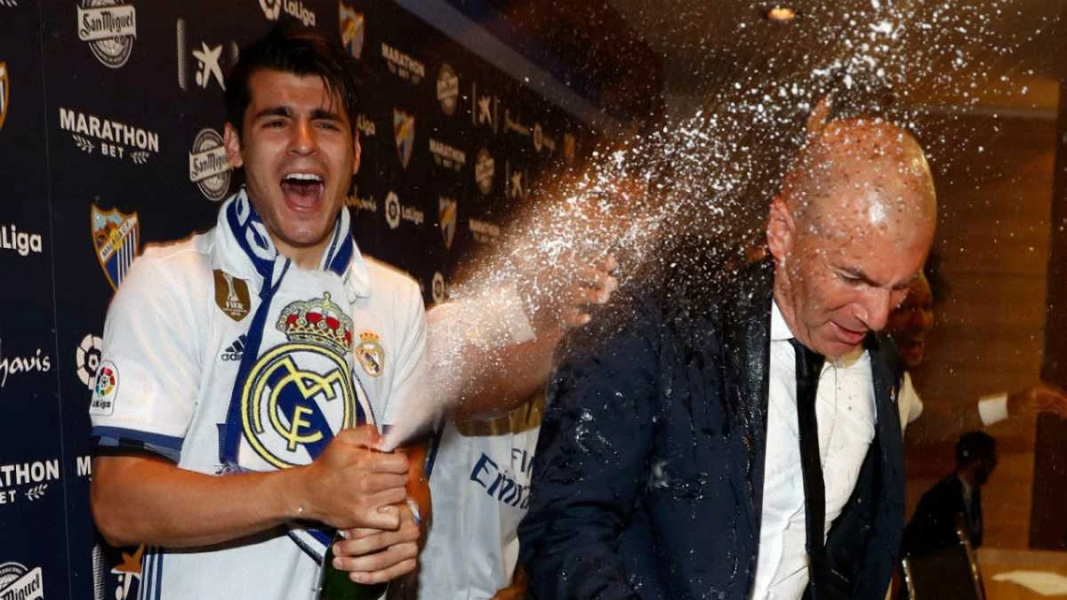 Альваро Мората и Зинедин Зидан / Getty Images