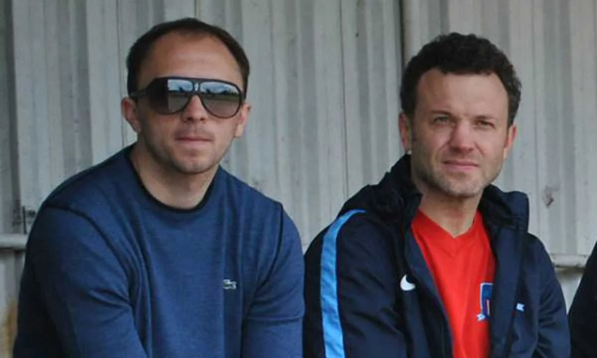 Александр Москаленко (слева) и президент Арсенал-Киев Алексей Кикирешко