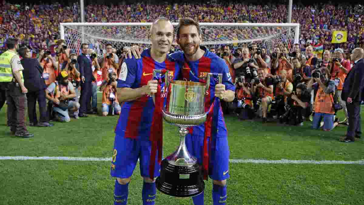 Месси и Иньеста установили рекорд Барселоны, завоевав по 30 трофеев в клубе