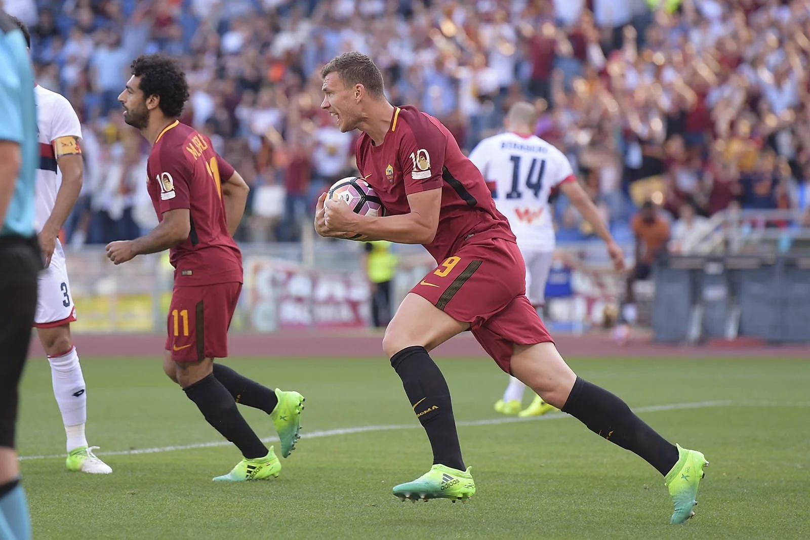 Рома – Дженоа – 3:2. Джеко забивает / Твиттер ФК Рома