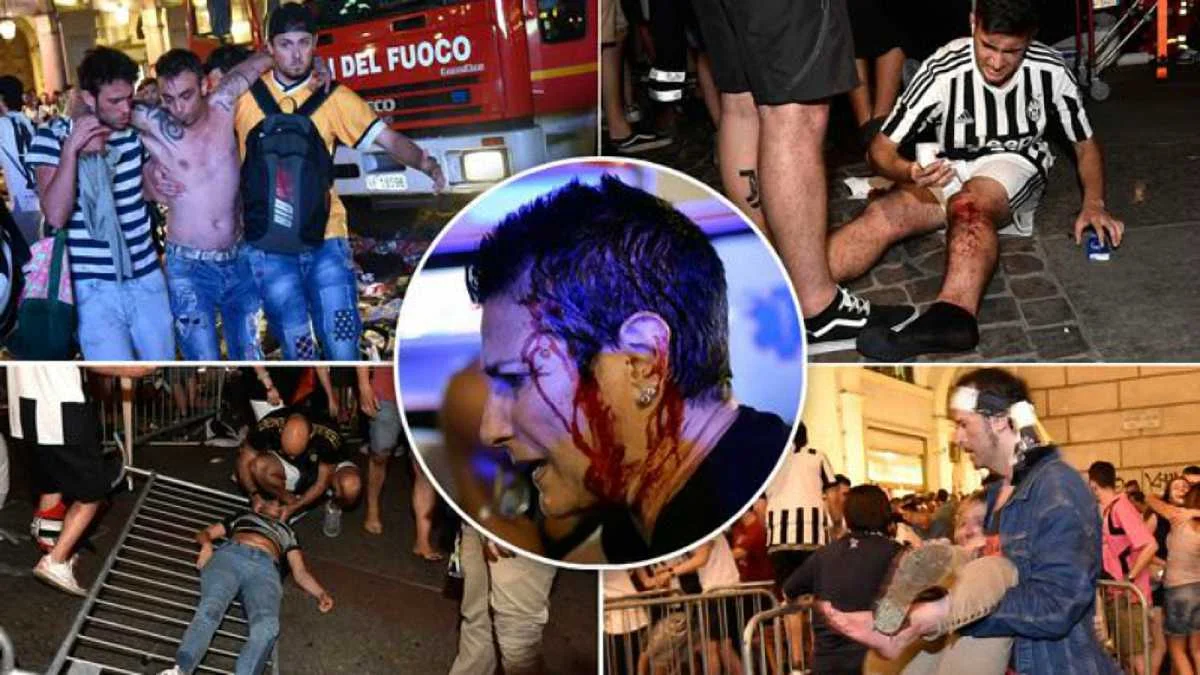 Фан-зона у Турині після тисняви