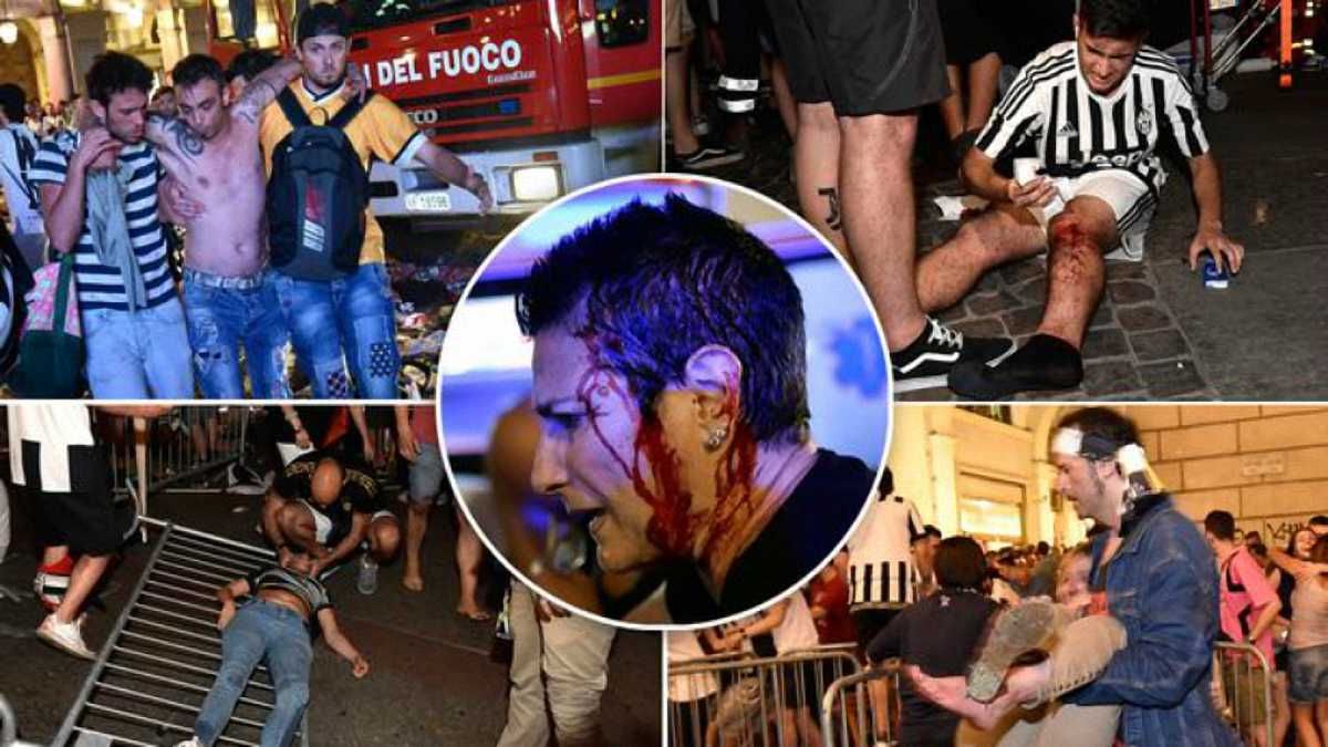 Фан-зона в Турине после давки