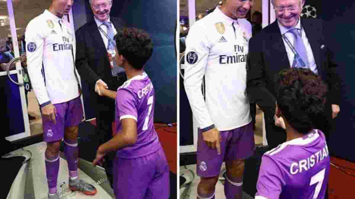 Роналду встретился с Фергюсоном после финала Лиги чемпионов-2017 – сын Криштиану добавил своих 5 копеек

