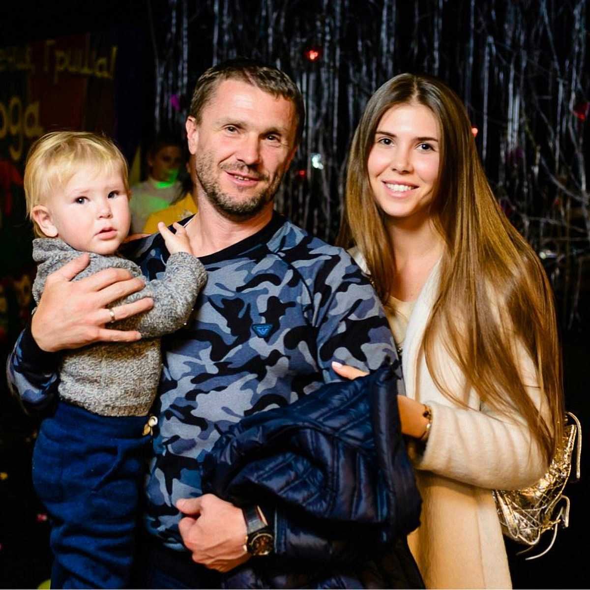 Сергей Ребров в кругу семьи