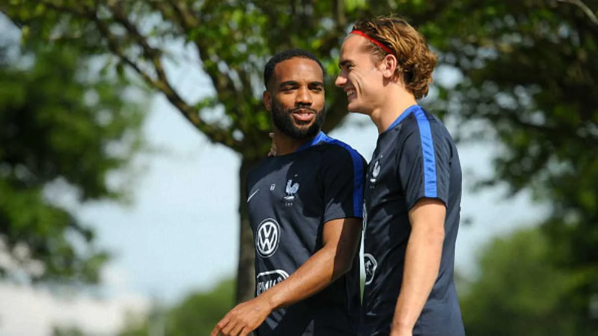 Ляказетт и Гризманн в сборной Франции / Getty Images