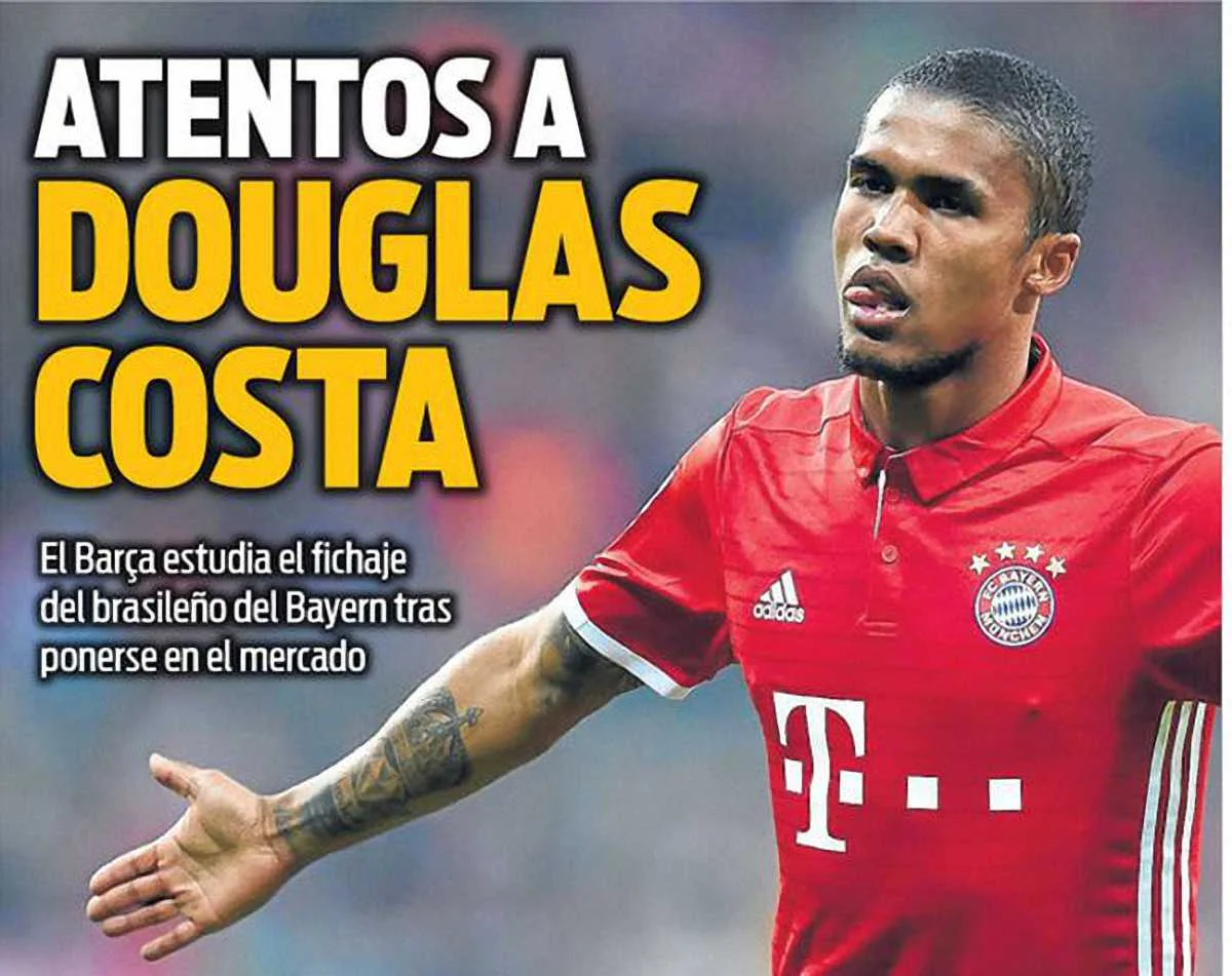 Дуглас Коста на обложке Sport.es