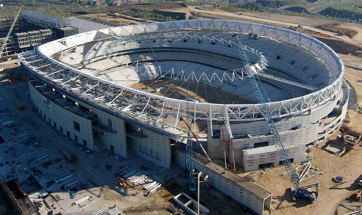 Строительство стадиона "Ванда Метрополитано"