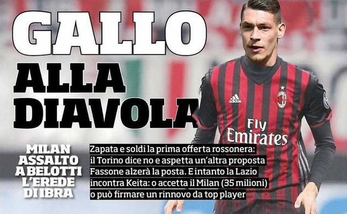 Андреа Белотті перейде в Мілан?