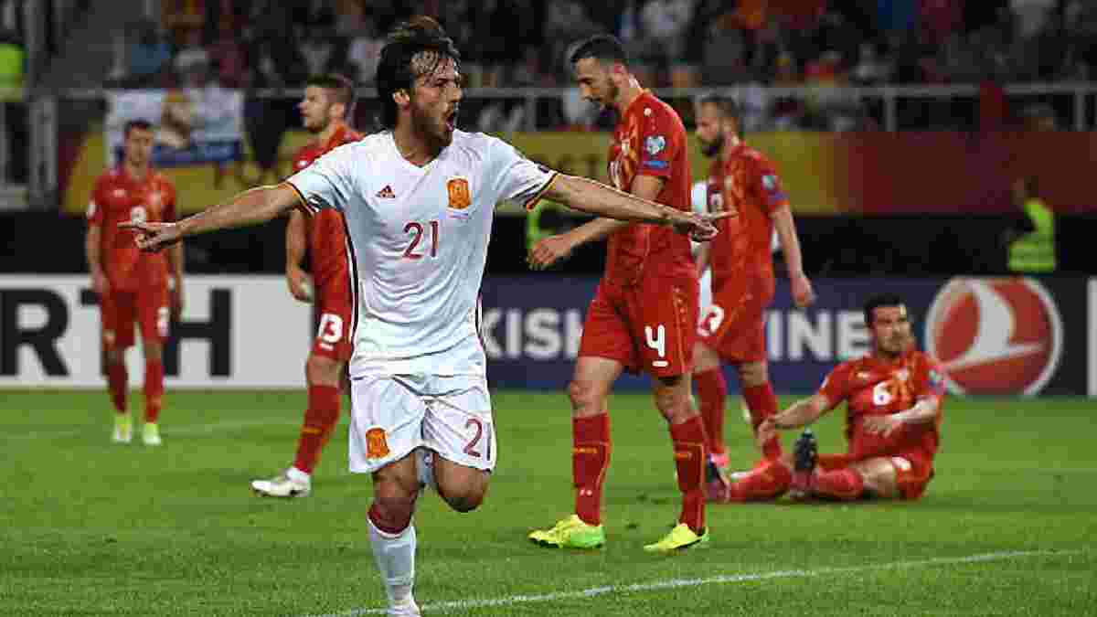 Испания минимально победила Македонию