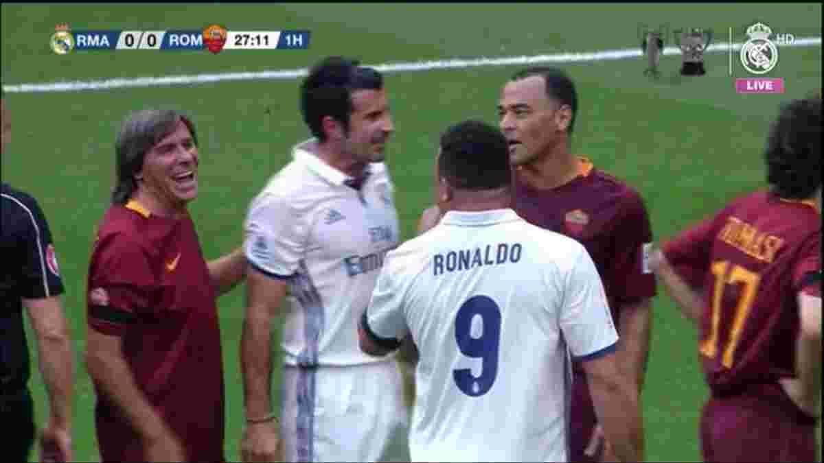 Роналдо поразил внешним видом на матче легенд Реала