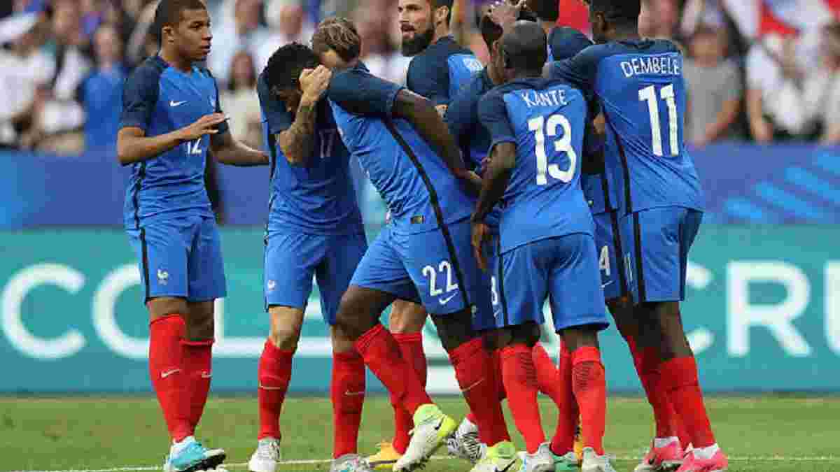 Франция в меньшинстве одержала впечатляющую победу над Англией