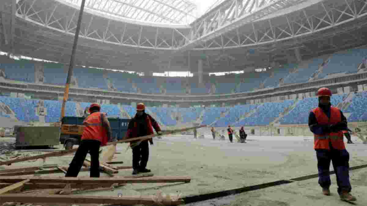 Будівельники на стадіонах ЧС-2018 в Росії зіштовхнулись з експлуатацією і порушенням їхніх прав, – Human Rights Watch