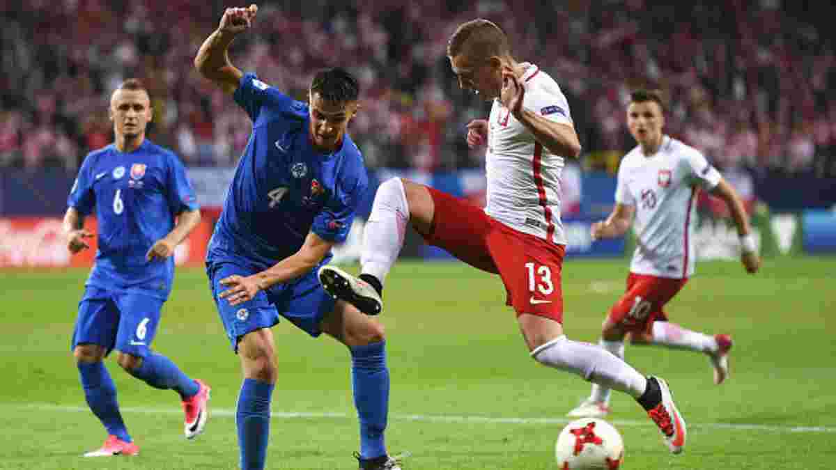 Словакия U-21 вырвала победу у Польши U-21 на Евро-2017