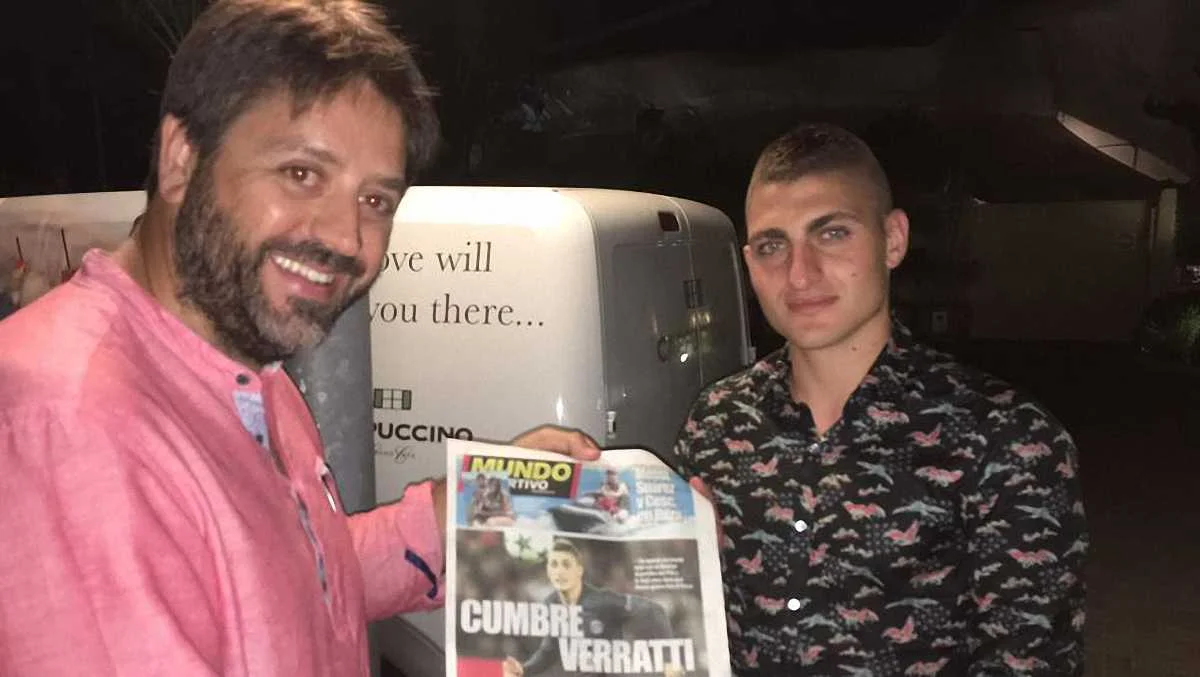 Верратти с журналистом Mundo Deportivo на Ибице / MD