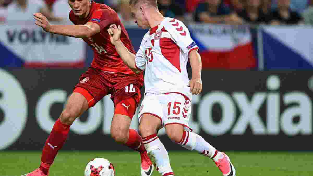 Данія U-21 впевнено перемогла Чехію U-21 на Євро-2017