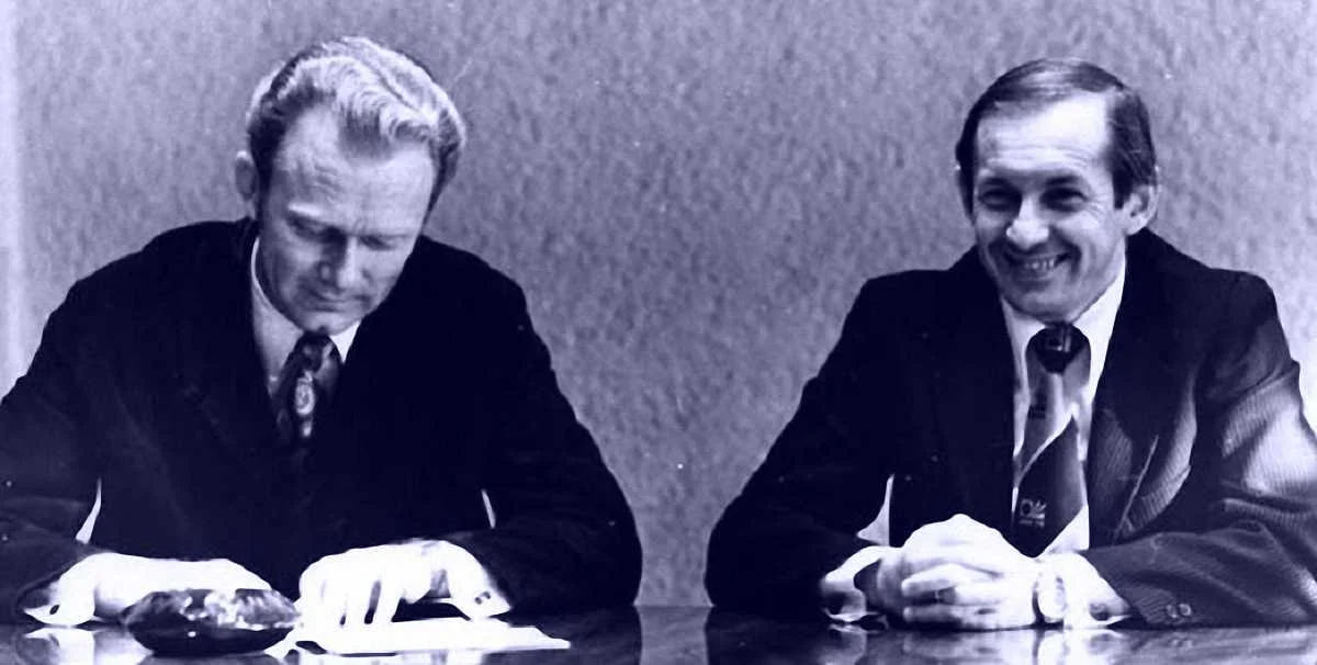 Валерій Лобановський та Олег Базилевич