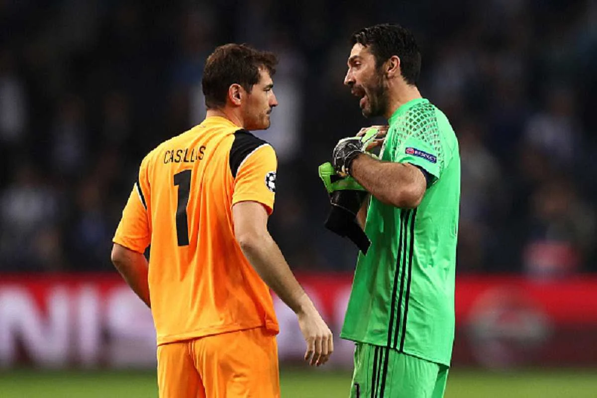 Касильяс в компании Буффона / Getty Images