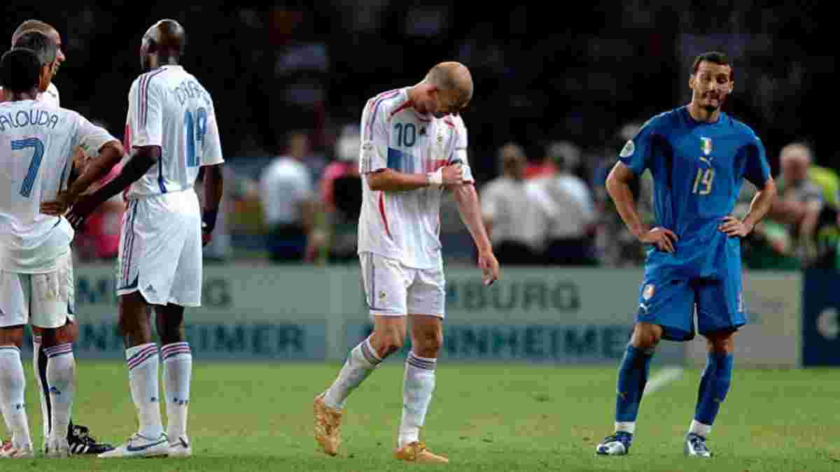 Италия – Франция: Ровно 11 лет назад Зидан в финале ЧМ-2006 "вырубил" Матерацци и подвел свою команду