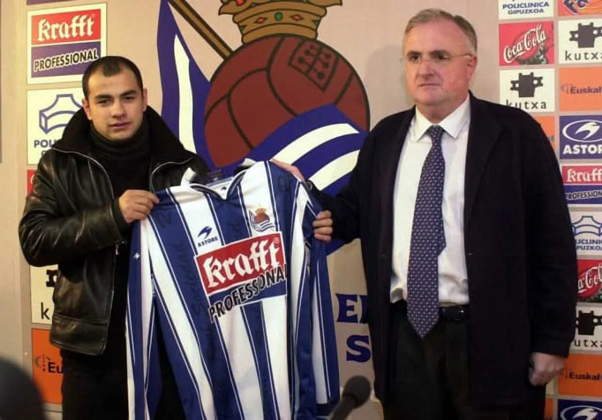 Деметрадзе на презентации в Реал Сосьедаде / Marca