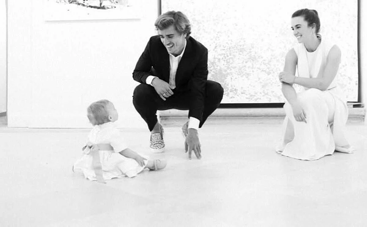 Антуан Грізманн зі своєю сім'єю