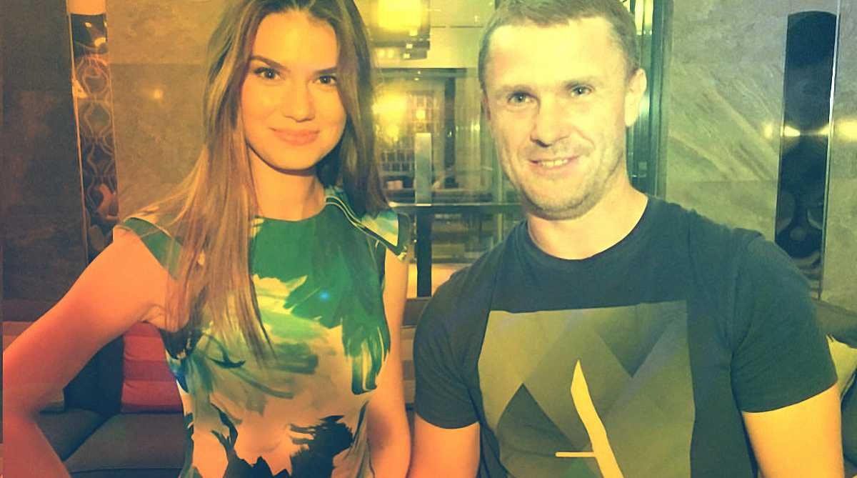 Олександра Лобода із Сергієм Ребровим / Facebook