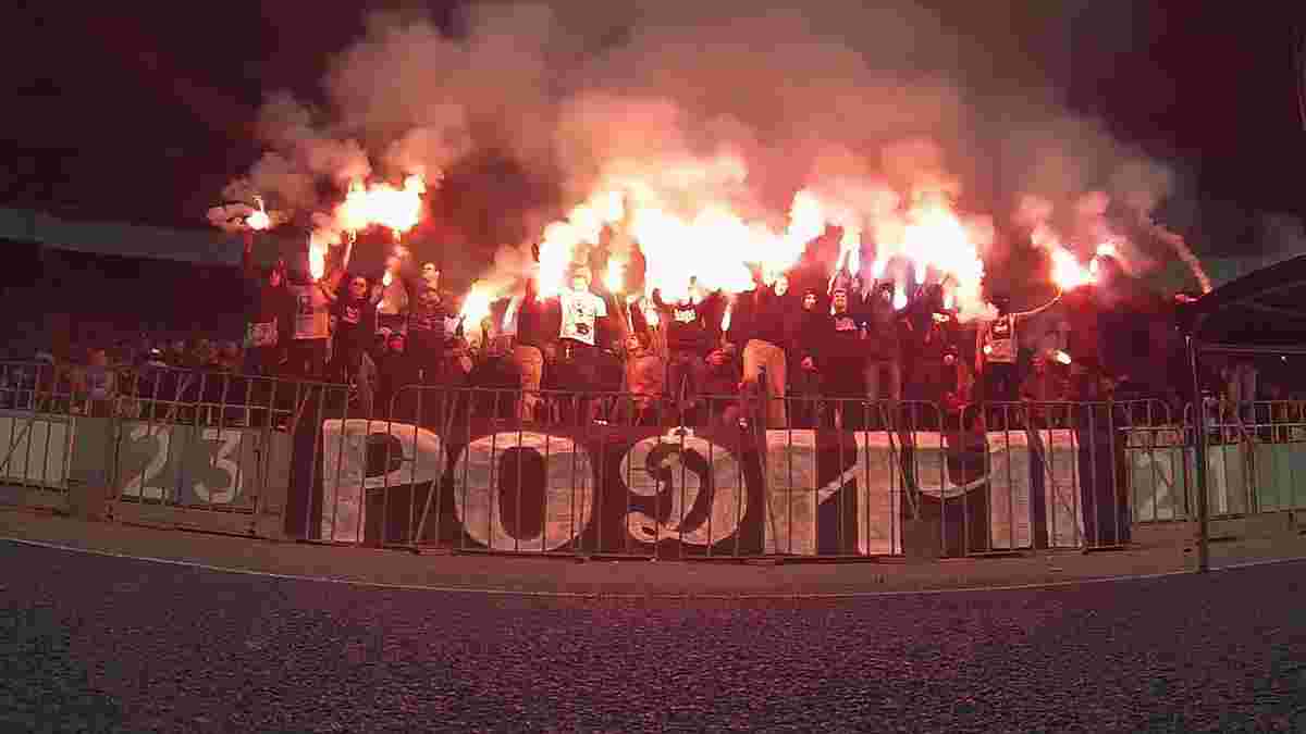Фанати Динамо влаштували бійку з поліцією перед матчем проти Ворскли 