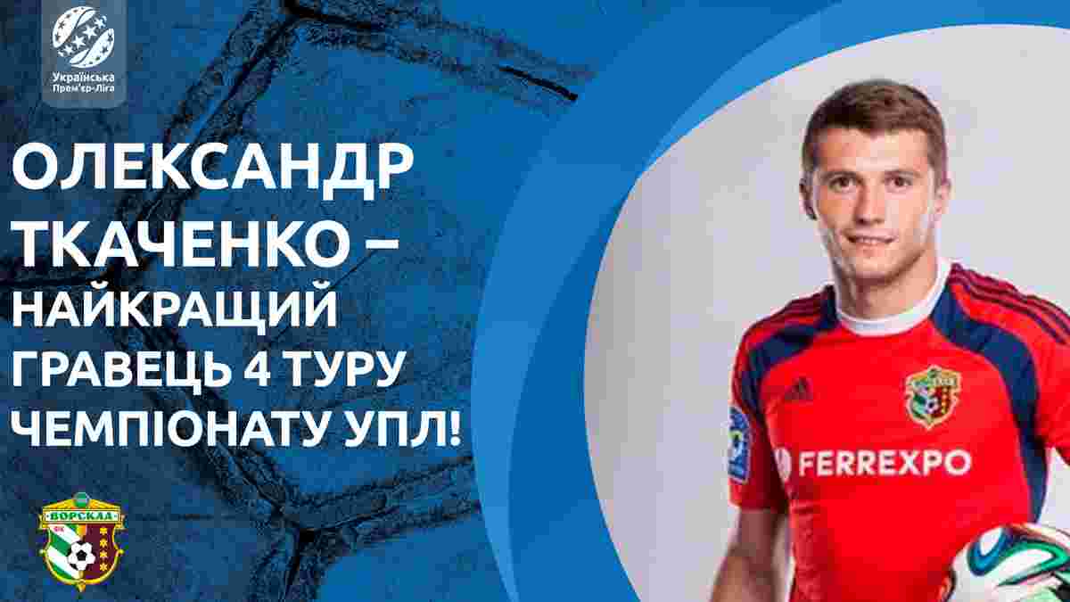 Александр Ткаченко – лучший игрок 4-го  тура УПЛ