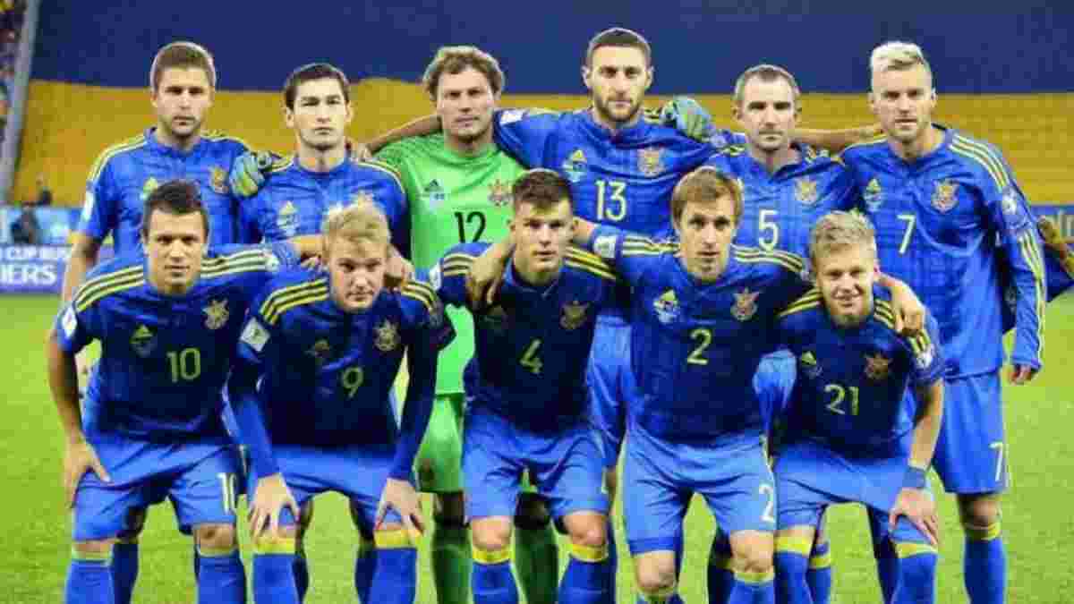Сборная Украины потеряла 2 позиции в обновленном рейтинге ФИФА